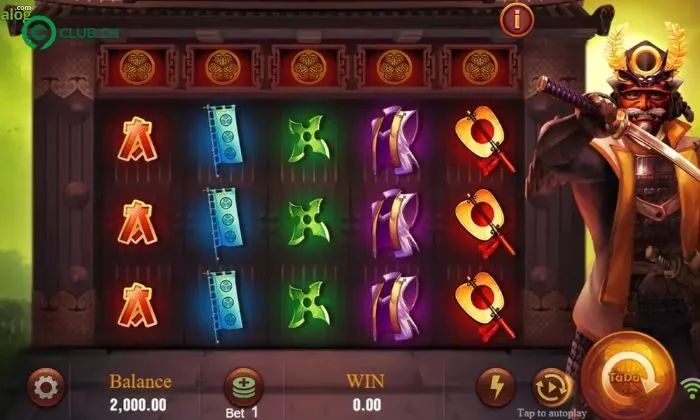 Shogun 9club Biểu tượng và tính năng đặc biệt trong game slot Shogun 9club